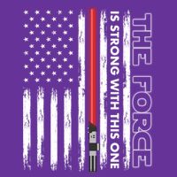 The Force Is Strong With This One USA American Flag Button