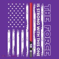 The Force Is Strong With This One USA American Flag Poster