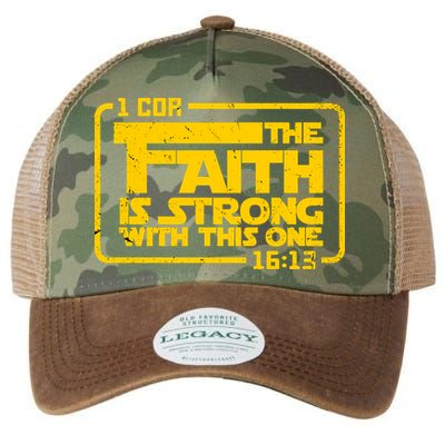 The Faith Is Strong With This One Funny Christian Legacy Tie Dye Trucker Hat