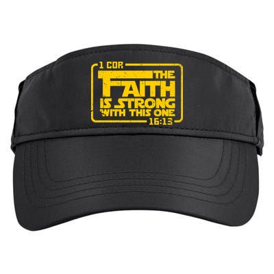 The Faith Is Strong With This One Funny Christian Adult Drive Performance Visor
