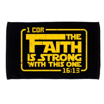 The Faith Is Strong With This One Funny Christian Microfiber Hand Towel