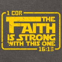 The Faith Is Strong With This One Funny Christian Cotton Canvas Backpack