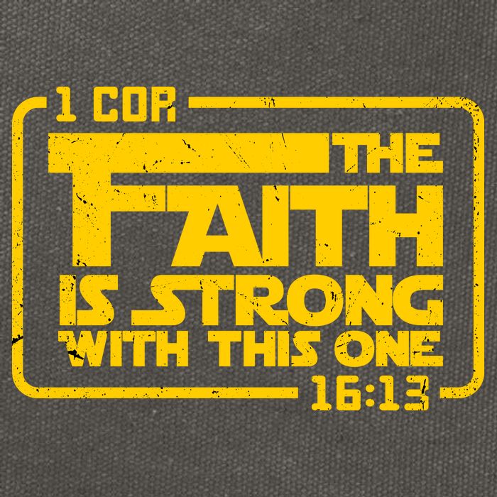 The Faith Is Strong With This One Funny Christian Cotton Canvas Backpack