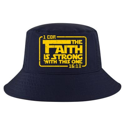 The Faith Is Strong With This One Funny Christian Cool Comfort Performance Bucket Hat