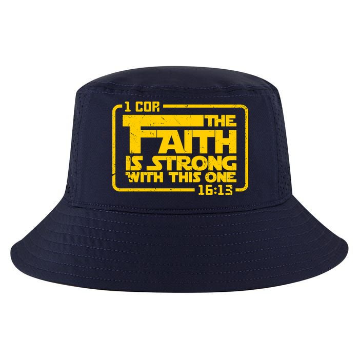 The Faith Is Strong With This One Funny Christian Cool Comfort Performance Bucket Hat