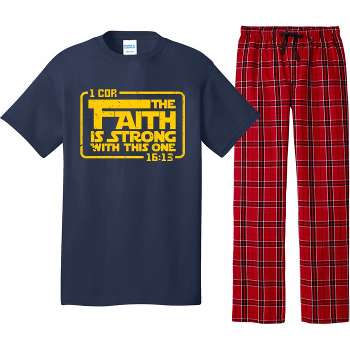 The Faith Is Strong With This One Funny Christian Pajama Set