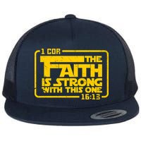 The Faith Is Strong With This One Funny Christian Flat Bill Trucker Hat