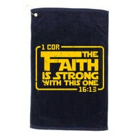 The Faith Is Strong With This One Funny Christian Golf Towel