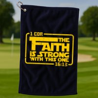 The Faith Is Strong With This One Funny Christian Golf Towel