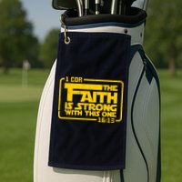 The Faith Is Strong With This One Funny Christian Golf Towel