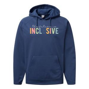 The Future Is Inclusive Colorful Performance Fleece Hoodie