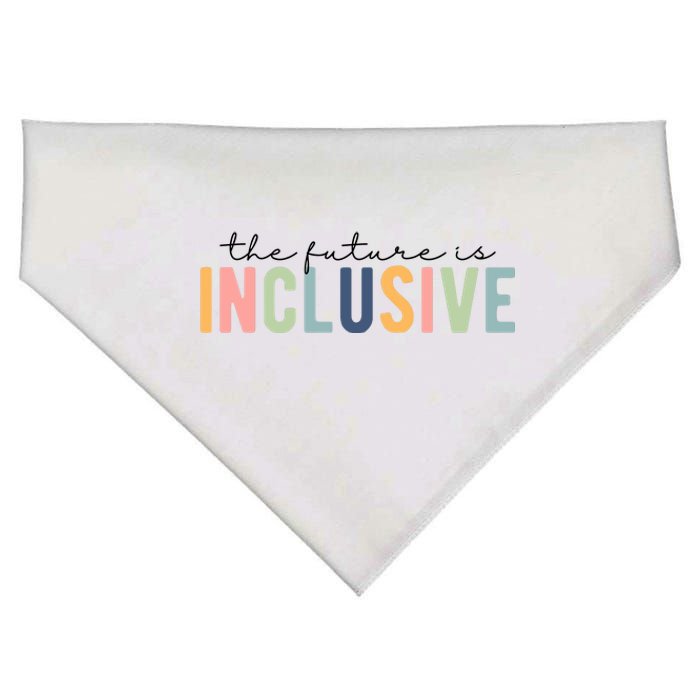 The Future Is Inclusive Colorful USA-Made Doggie Bandana