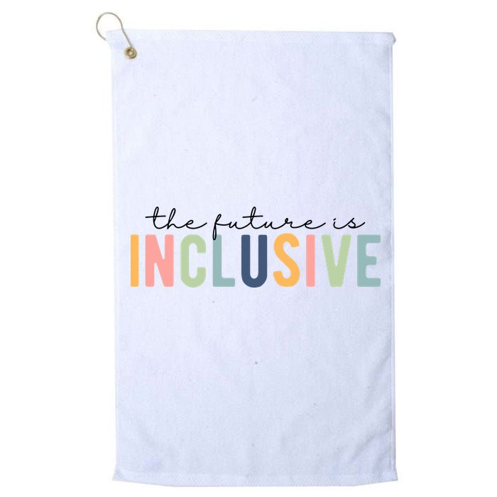 The Future Is Inclusive Colorful Golf Towel