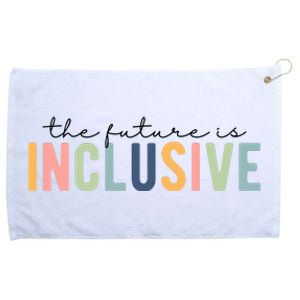 The Future Is Inclusive Colorful Grommeted Golf Towel