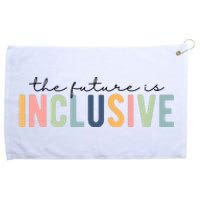 The Future Is Inclusive Colorful Grommeted Golf Towel