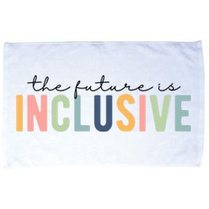 The Future Is Inclusive Colorful Microfiber Hand Towel