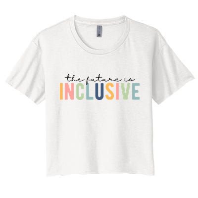 The Future Is Inclusive Colorful Crop Top