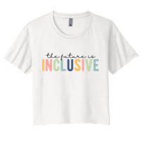 The Future Is Inclusive Colorful Crop Top