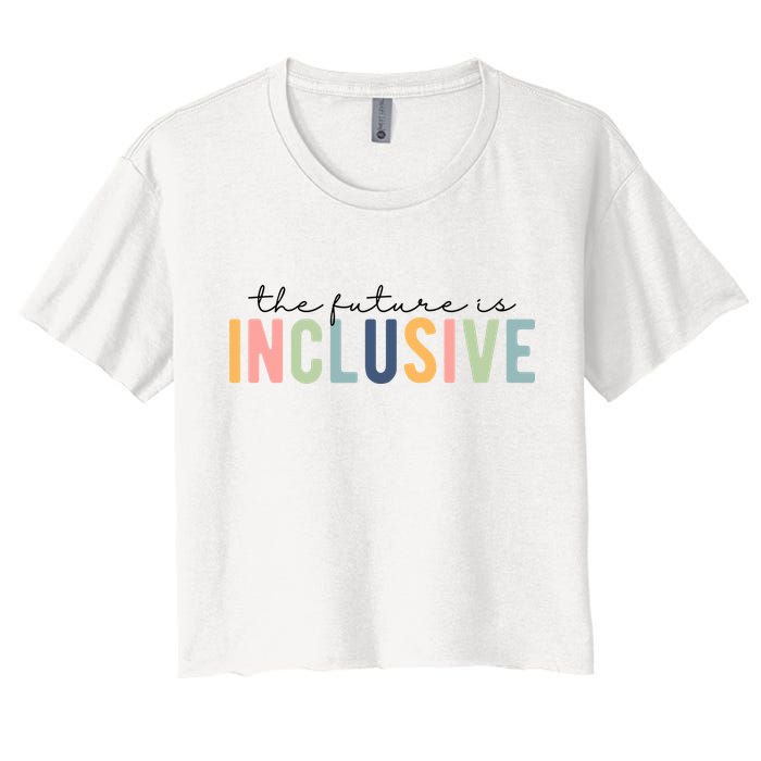 The Future Is Inclusive Colorful Crop Top