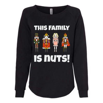 This Family is Nuts Nutcracker Squad Matching Xmas  Womens California Wash Sweatshirt