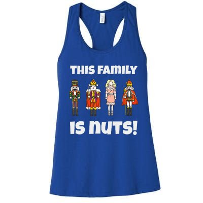 This Family is Nuts Nutcracker Squad Matching Xmas  Women's Racerback Tank