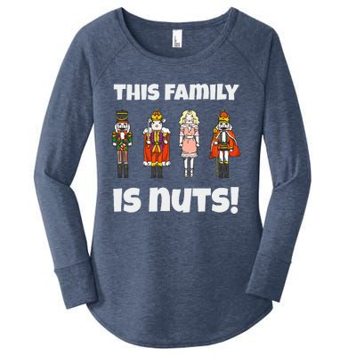 This Family is Nuts Nutcracker Squad Matching Xmas  Women's Perfect Tri Tunic Long Sleeve Shirt