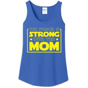 The Force Is Strong With This Mom Gift Ladies Essential Tank