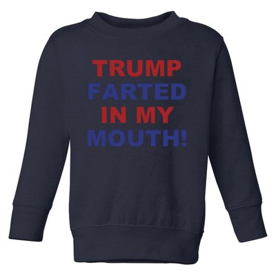 Trump Farted In My Mouth Toddler Sweatshirt