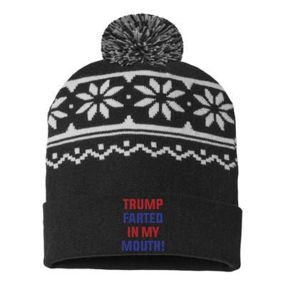 Trump Farted In My Mouth USA-Made Snowflake Beanie