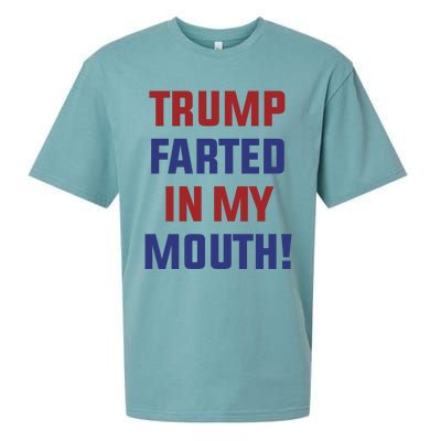 Trump Farted In My Mouth Sueded Cloud Jersey T-Shirt