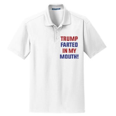 Trump Farted In My Mouth Dry Zone Grid Polo