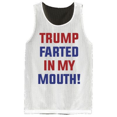 Trump Farted In My Mouth Mesh Reversible Basketball Jersey Tank