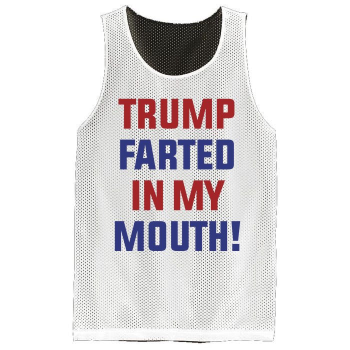 Trump Farted In My Mouth Mesh Reversible Basketball Jersey Tank