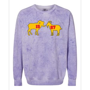 The Farm I Love Goats & Chickens Colorblast Crewneck Sweatshirt