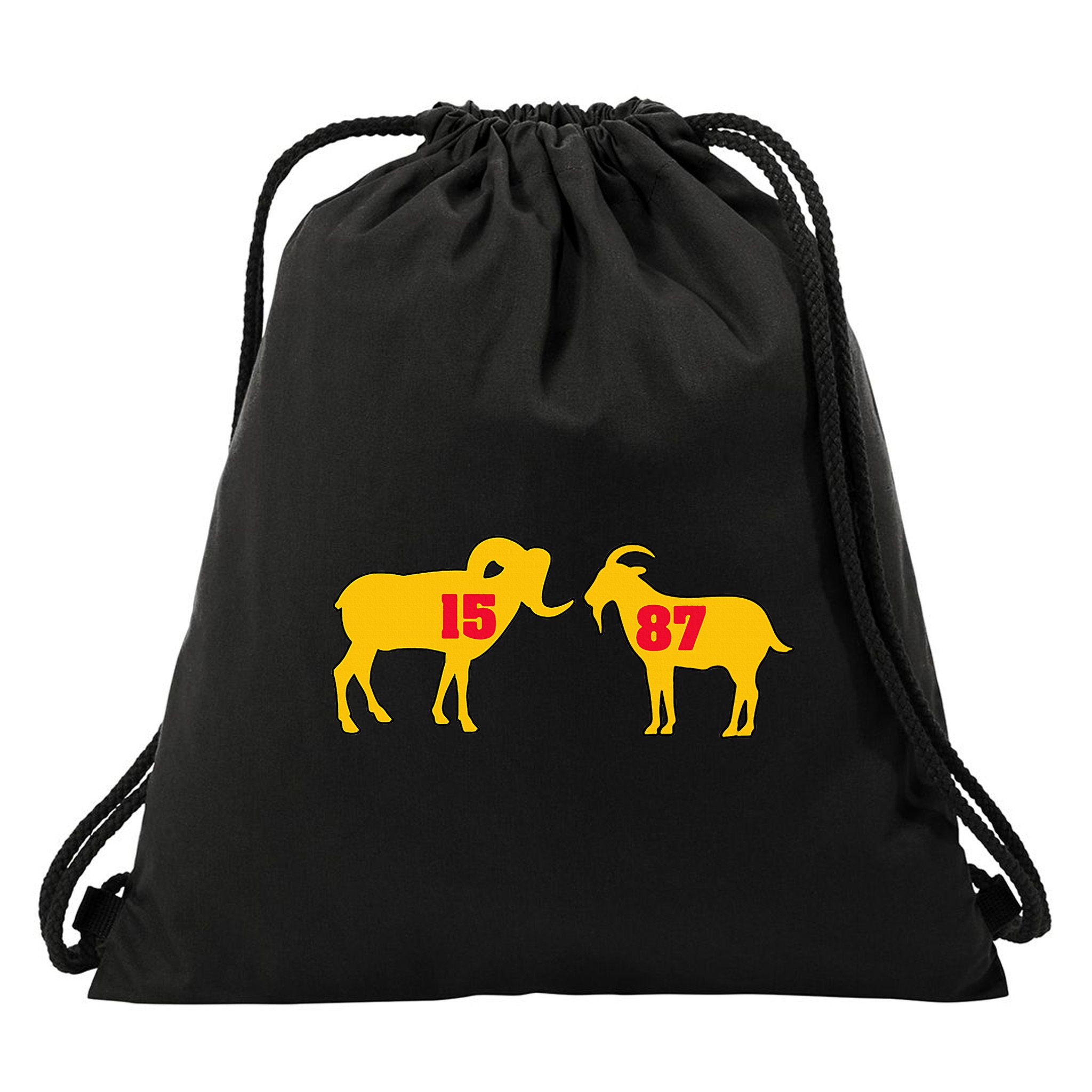 The Farm I Love Goats & Chickens Drawstring Bag