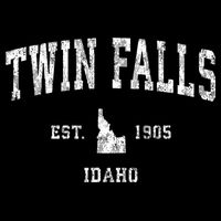 Twin Falls Idaho Id Vintage Athletic Sports Design Button