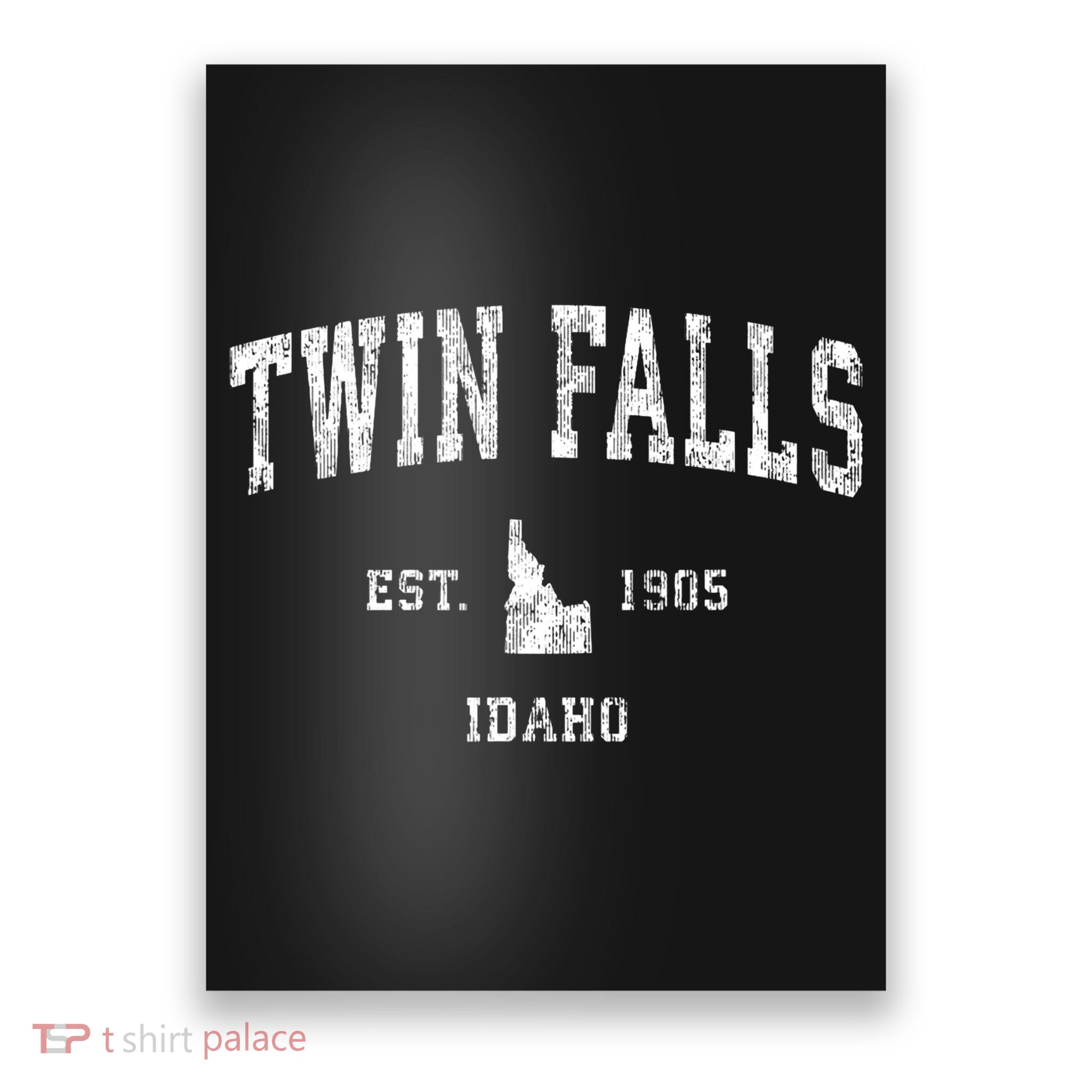 Twin Falls Idaho Id Vintage Athletic Sports Design Poster