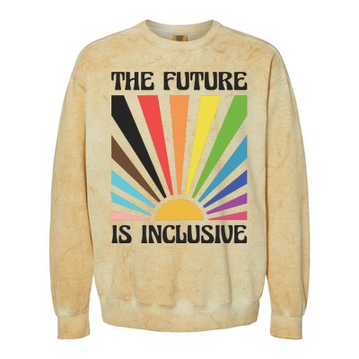 The Future Is Inclusive Colorblast Crewneck Sweatshirt