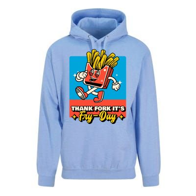 Thank Fork Its Fry Day Funny Tfi Friday Fries Gift Unisex Surf Hoodie