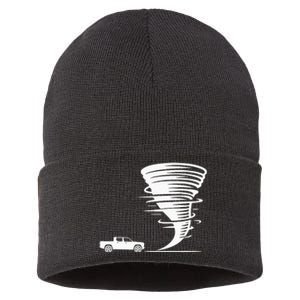 Tornado For Idea Gift Storm Chaser Sustainable Knit Beanie