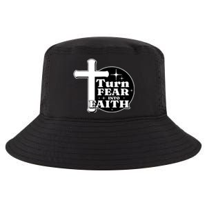 Turn Fear Into Faith Cross Cool Comfort Performance Bucket Hat