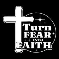 Turn Fear Into Faith Cross Flatbill Hat