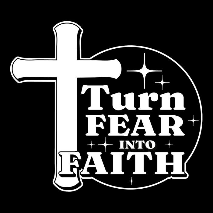 Turn Fear Into Faith Cross Flatbill Hat