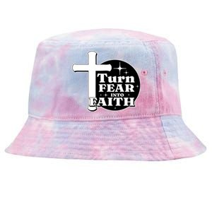 Turn Fear Into Faith Cross Tie-Dyed Bucket Hat