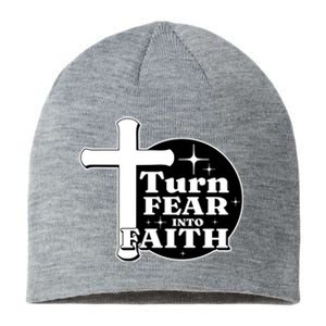 Turn Fear Into Faith Cross Sustainable Beanie