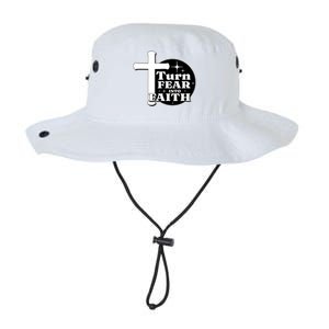 Turn Fear Into Faith Cross Legacy Cool Fit Booney Bucket Hat