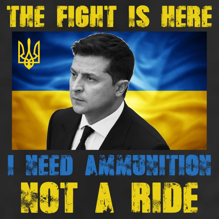 The Fight Is Here I Need Ammunition, Not A Ride Volodymyr Zelensky Ukraine Adult Drive Performance Visor