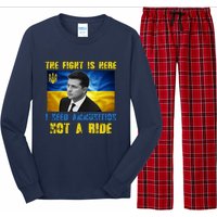 The Fight Is Here I Need Ammunition, Not A Ride Volodymyr Zelensky Ukraine Long Sleeve Pajama Set