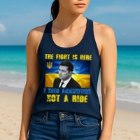 The Fight Is Here I Need Ammunition, Not A Ride Volodymyr Zelensky Ukraine Womens Tank Top