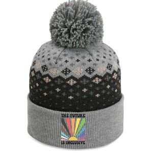 The Future Is Inclusive Lgbt Lesbian Hu Rights Pride Great Gift The Baniff Cuffed Pom Beanie